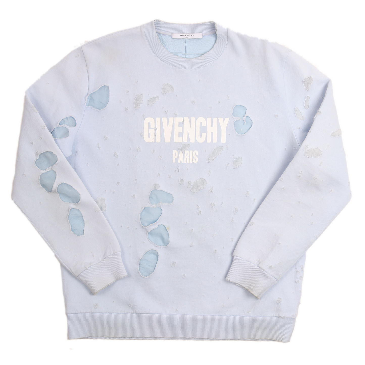 Distressed Crewneck Sweatshirt