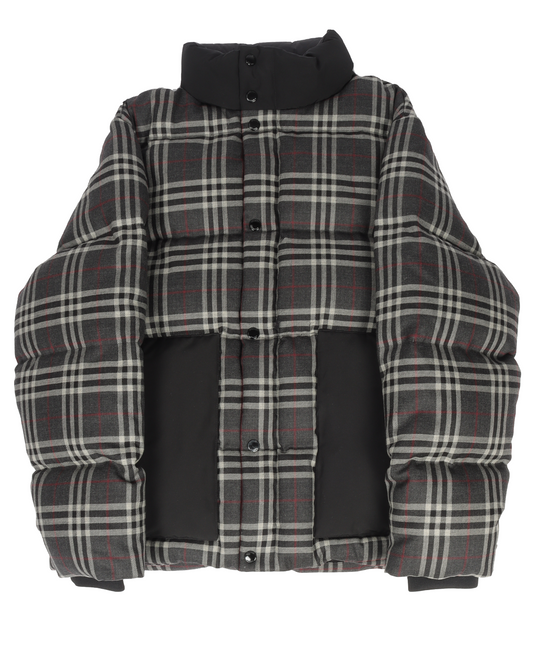 Check Down-filled Wool