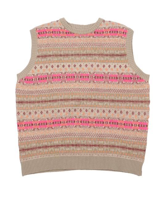 Sleeveless Wool Knit Sweater