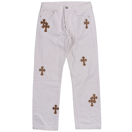 Leopard Cross Patch Denim