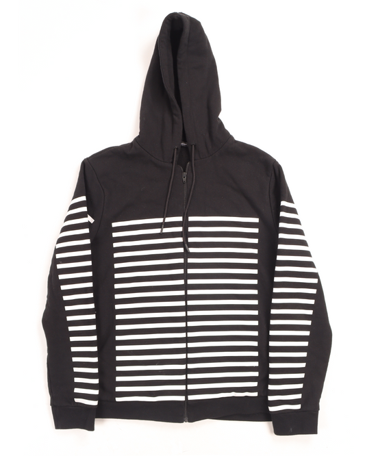 Striped Zip Sweatshirt