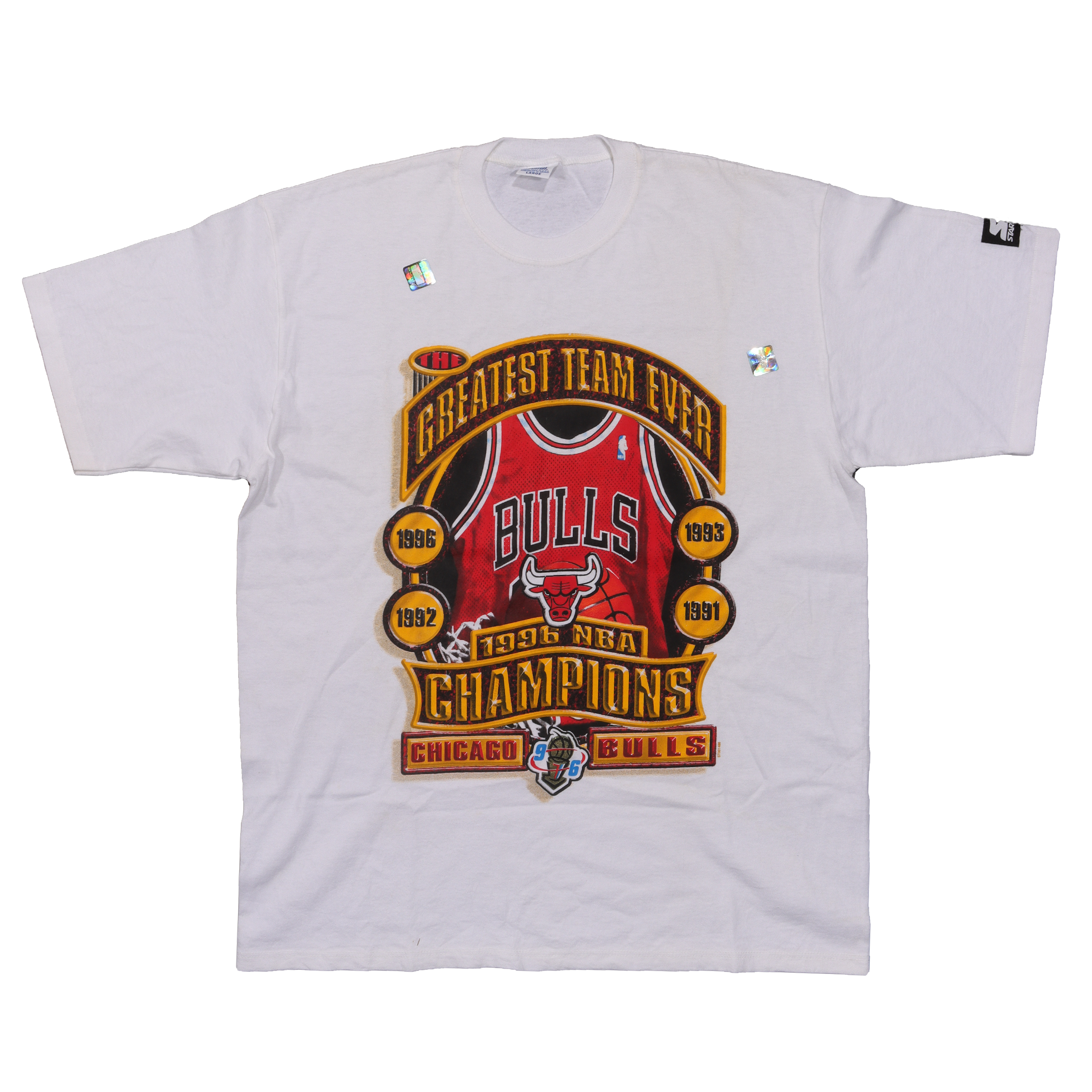 1996 Chicago Bulls 'Greatest Team Ever' Logo T-Shirt