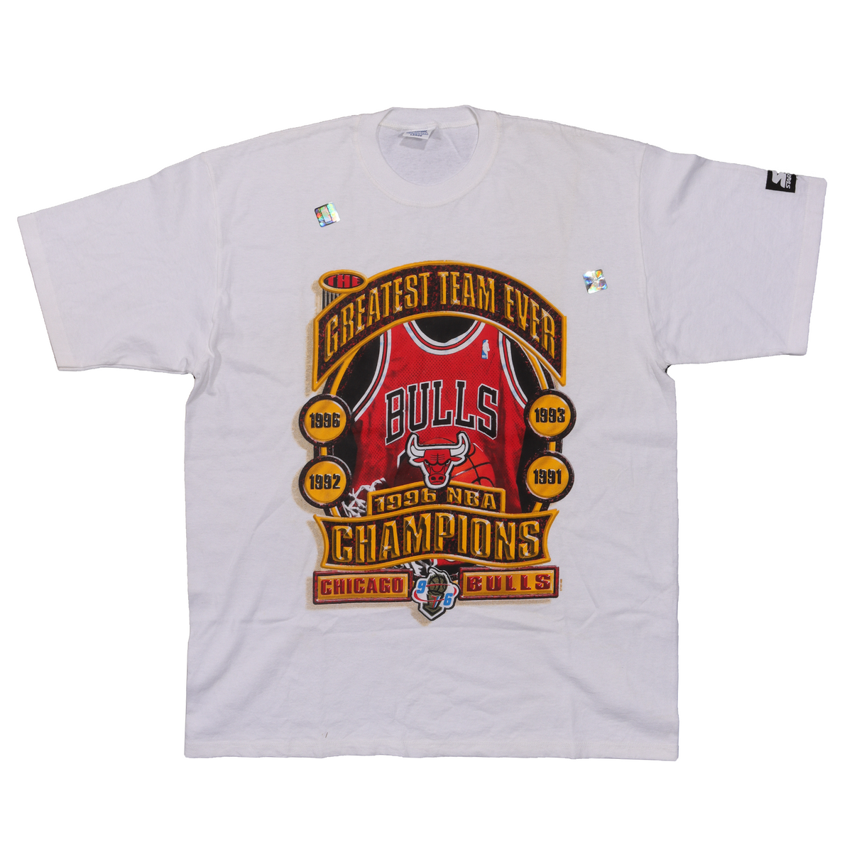 1996 Chicago Bulls 'Greatest Team Ever' Logo T-Shirt – JR Inc.