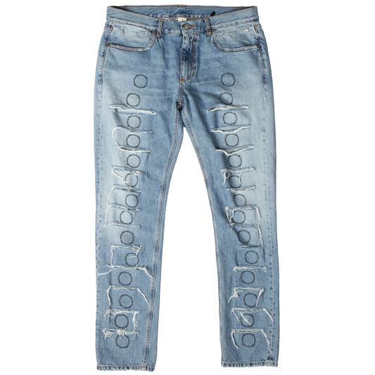 Slash Distressed Denim