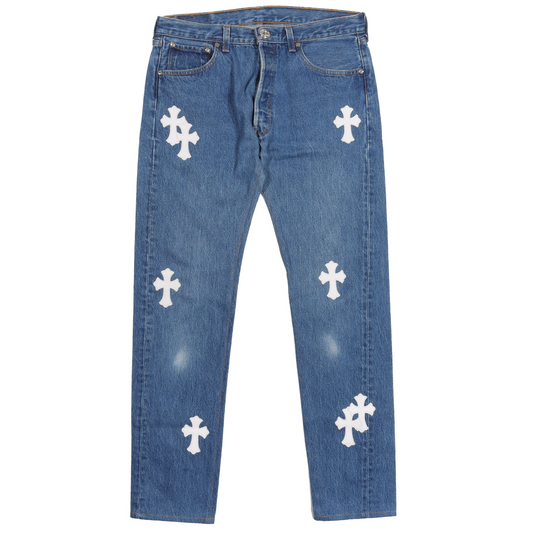Levi's White Cross Patch Denim