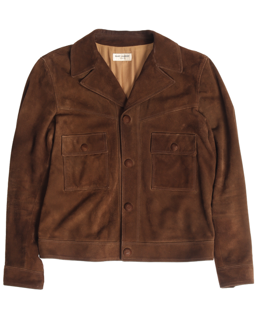 Suede Leather Trucker Jacket