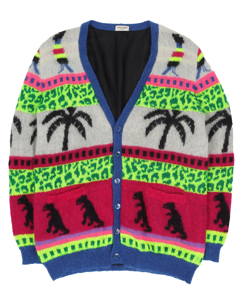 Multiprint Knit Cardigan Sweater (2015)