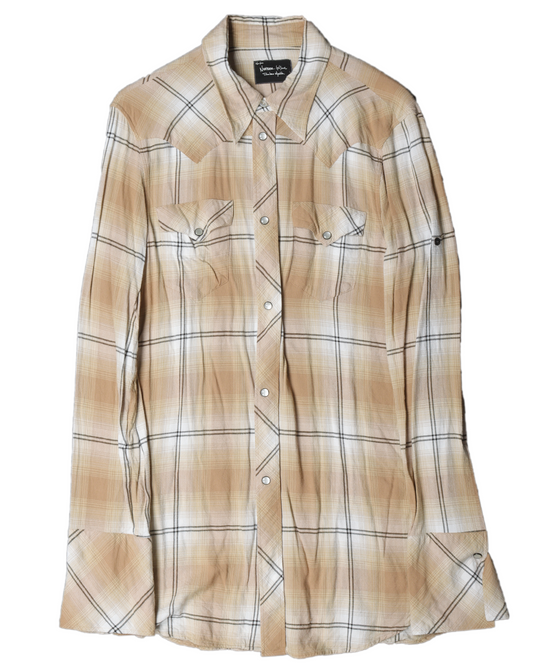Long Western Button Up Shirt