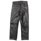 Post Overalls 90s Cowhide Leather Pants