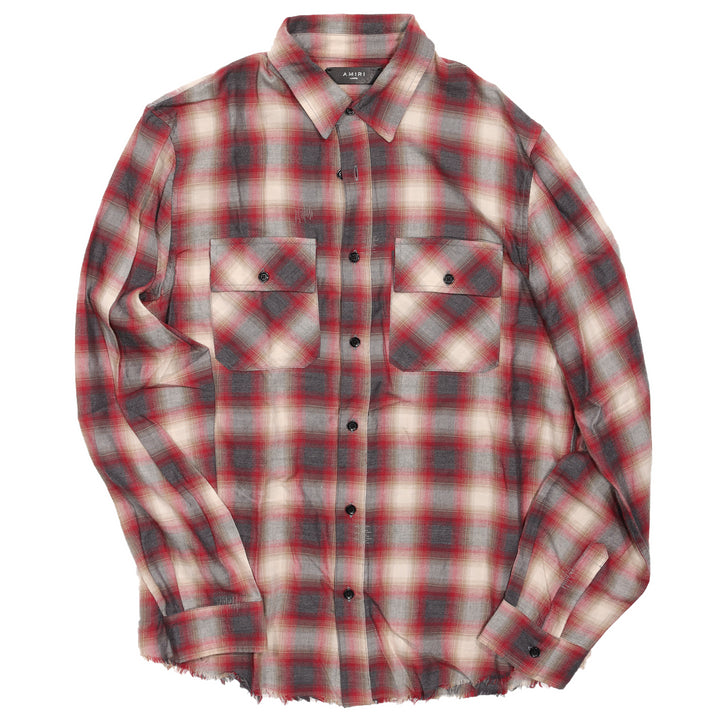 Embroidered Logo Flannel Shirt