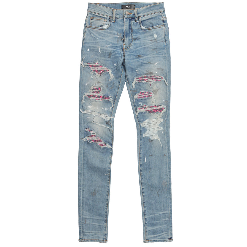 2016 Distressed Crystal Patch Denim