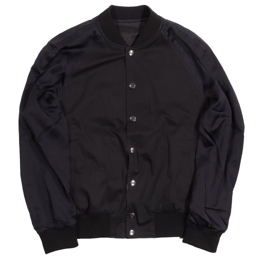 Reversible Button Front Bomber Jacket