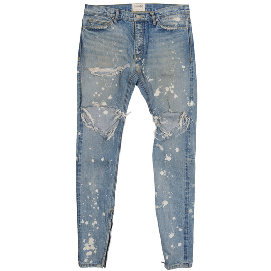 Purpose Tour Distressed Bleach Denim