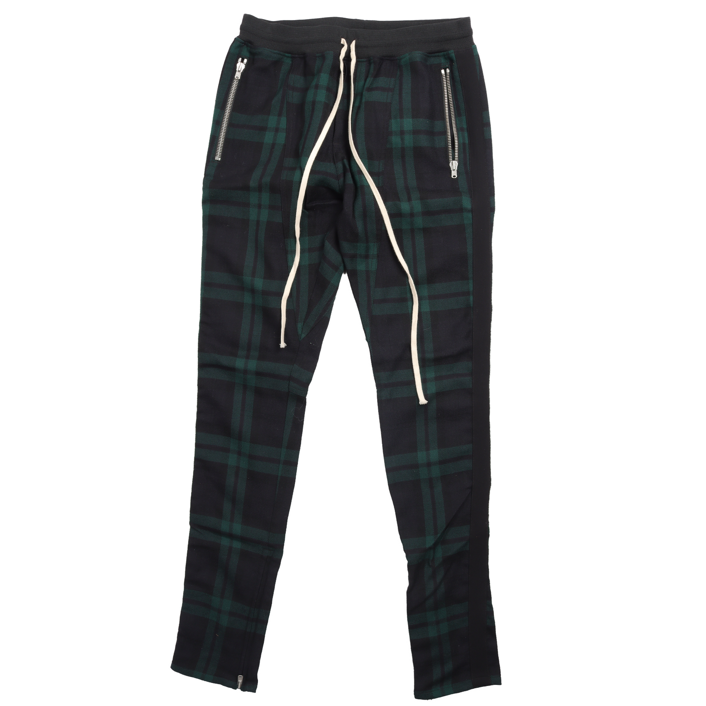 Plaid Drawstring Trousers