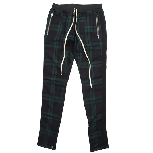Plaid Drawstring Trousers