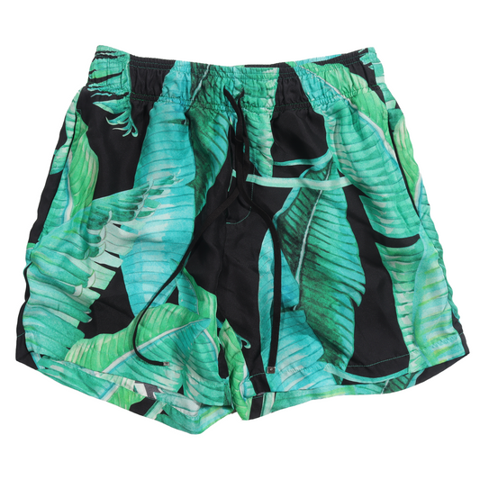 Banana Leaf Satin Shorts