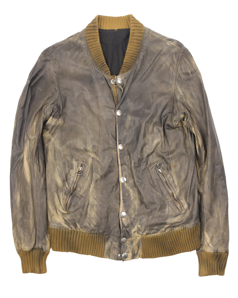 2010 Runway Leather Bomber