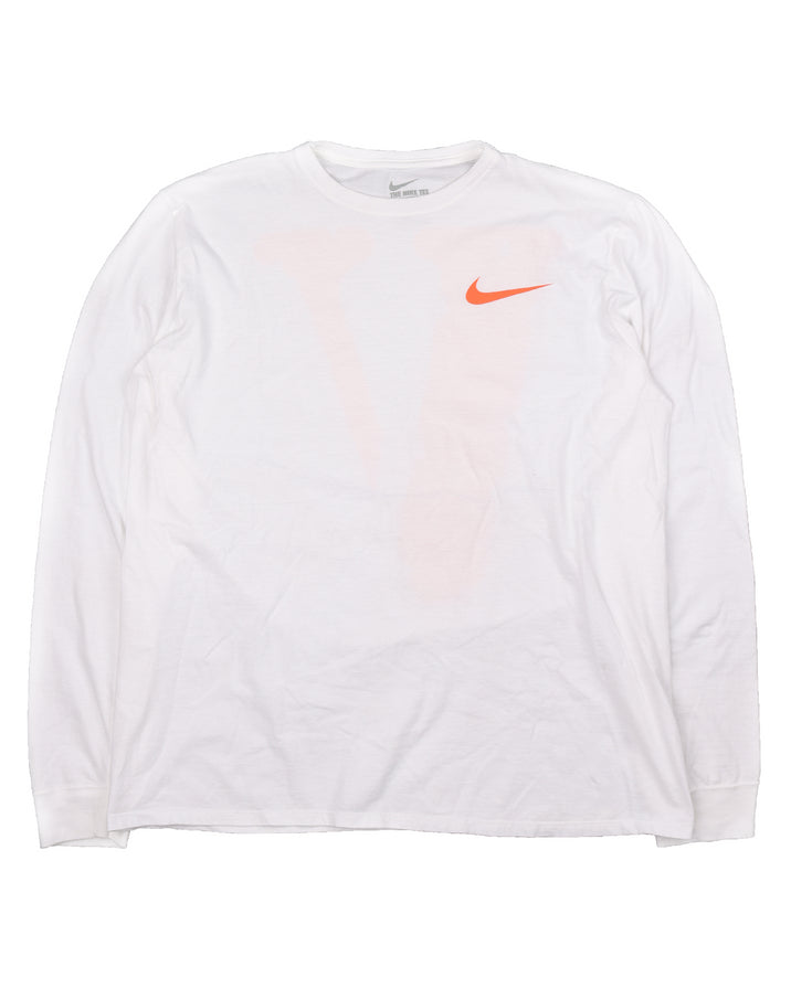 Nike White Long Sleeve T-Shirt