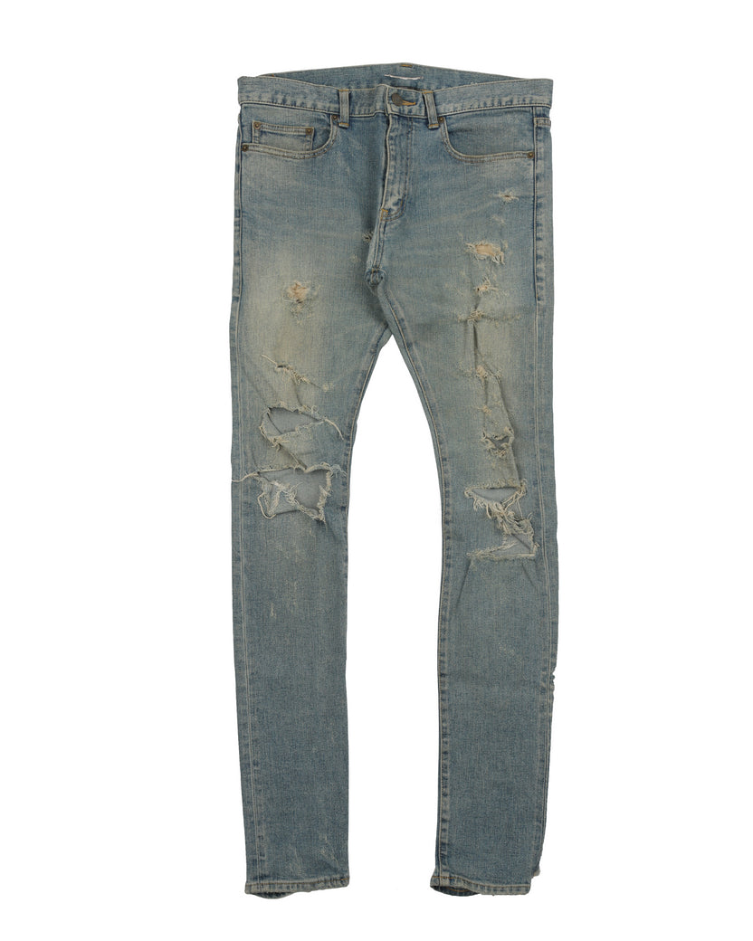 D02 Distressed Knee Blow Out Denim (2013)
