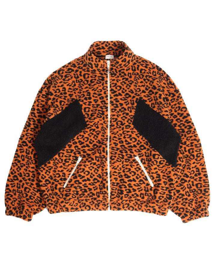 Leopard Print Polar Fleece Jacket