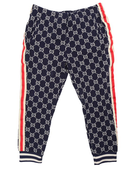 Navy Monogram Sweat Pant
