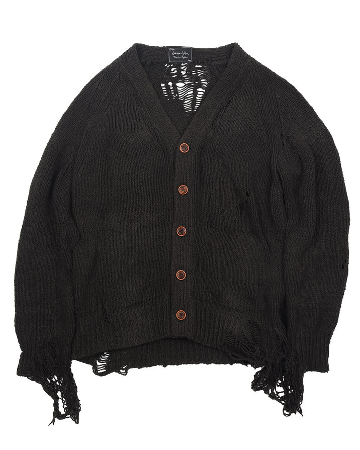 Distressed Cardigan Sweater (AW03) Touch Me I'm Sick