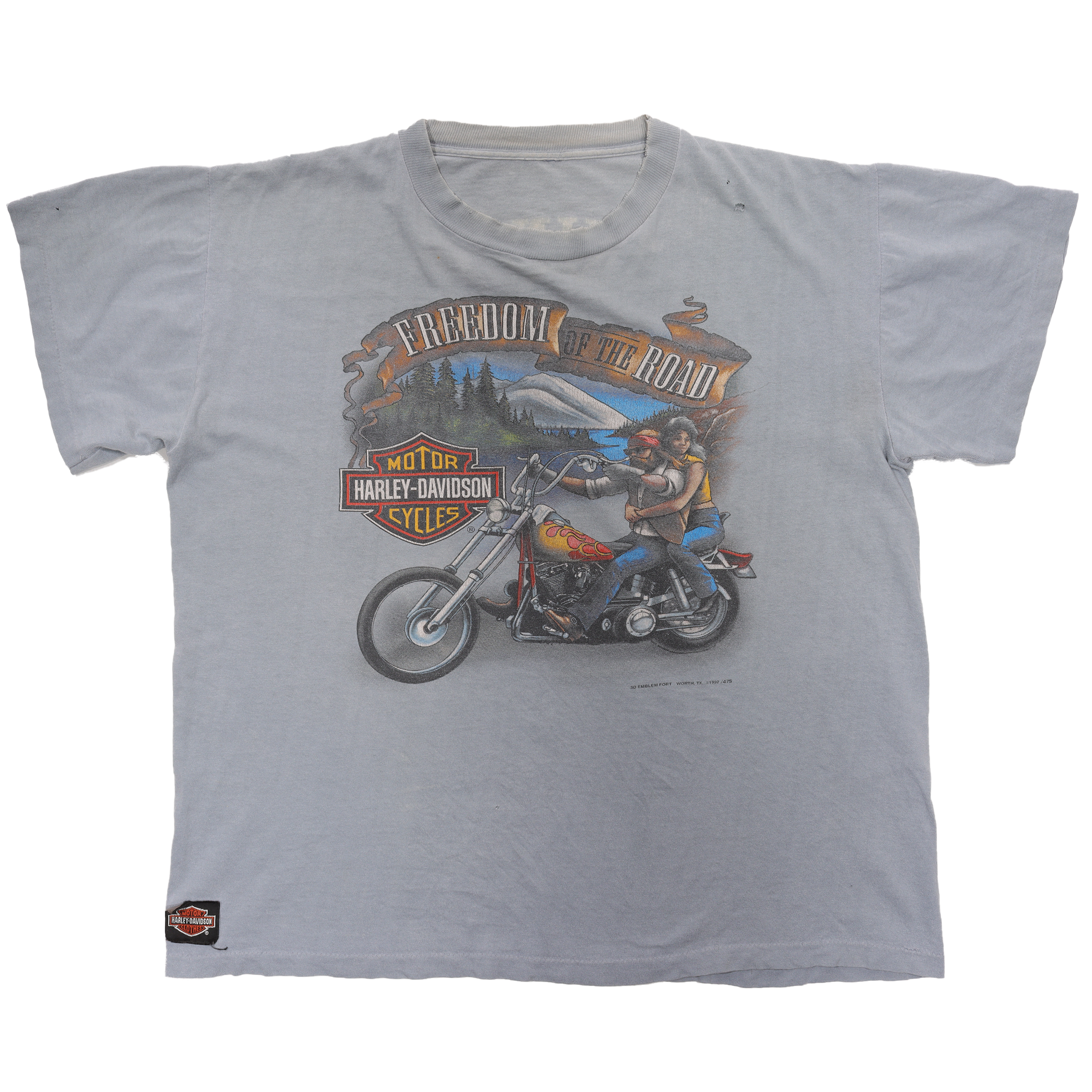 1980's 3D Emblem Harley Davidson T-Shirt