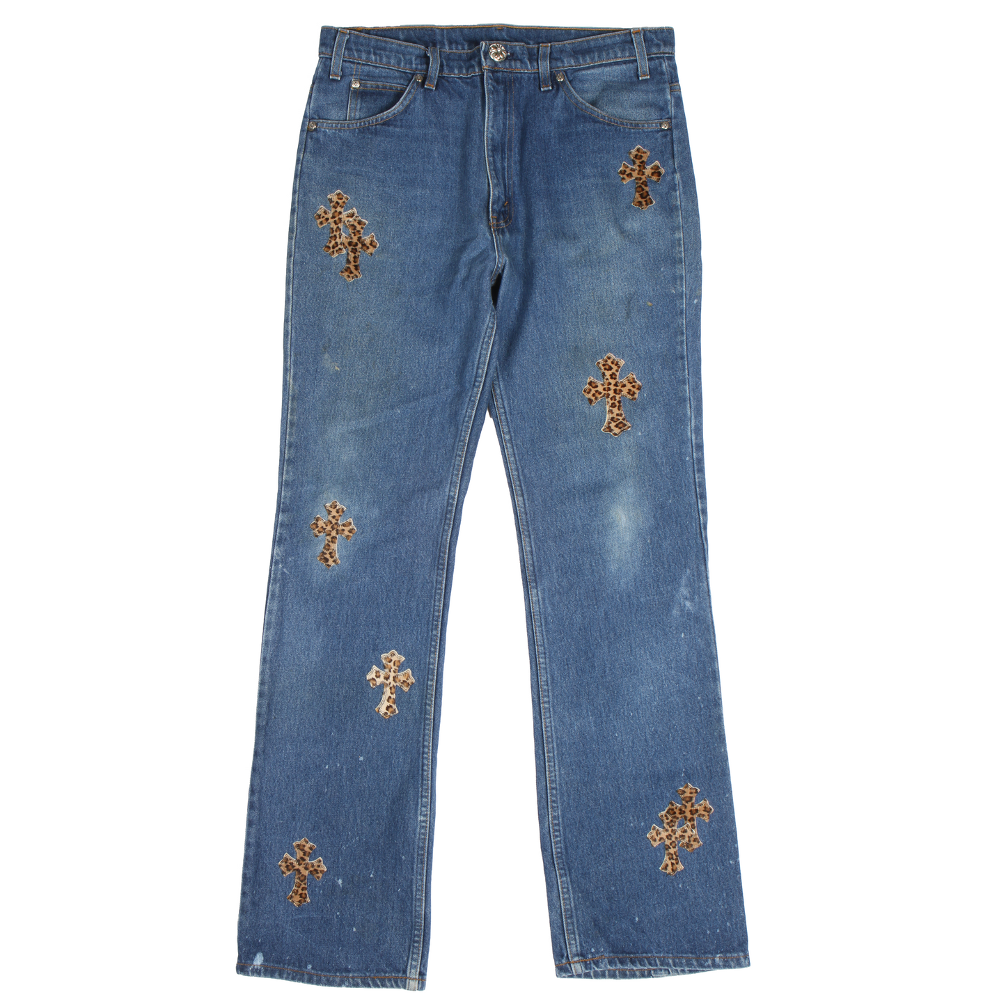 Leopard Patch Denim