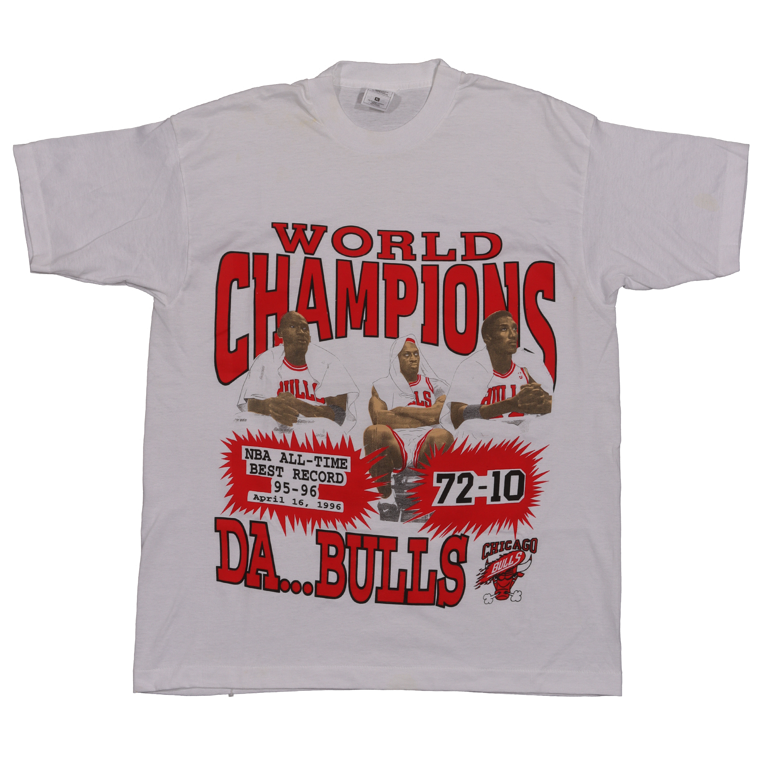 1996 Chicago Bulls 'World Champions' Logo T-Shirt