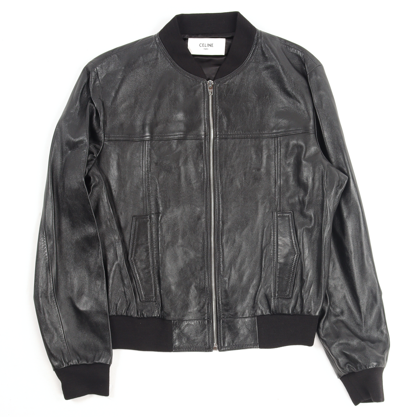 Leather Bomber Jacket w/ Tags