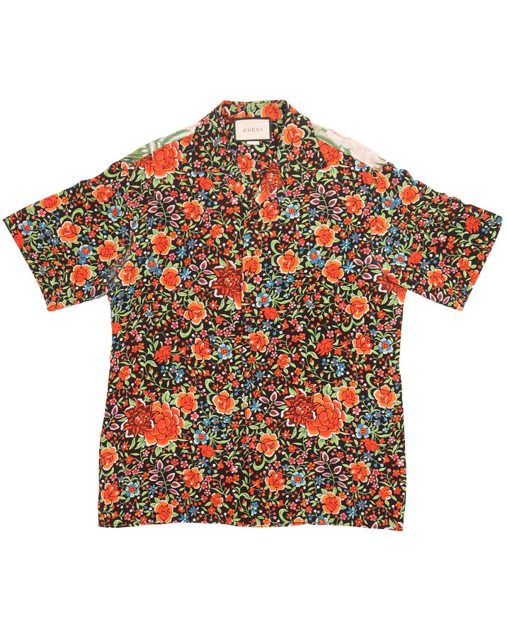 Floral Short Sleeve Button Shirt