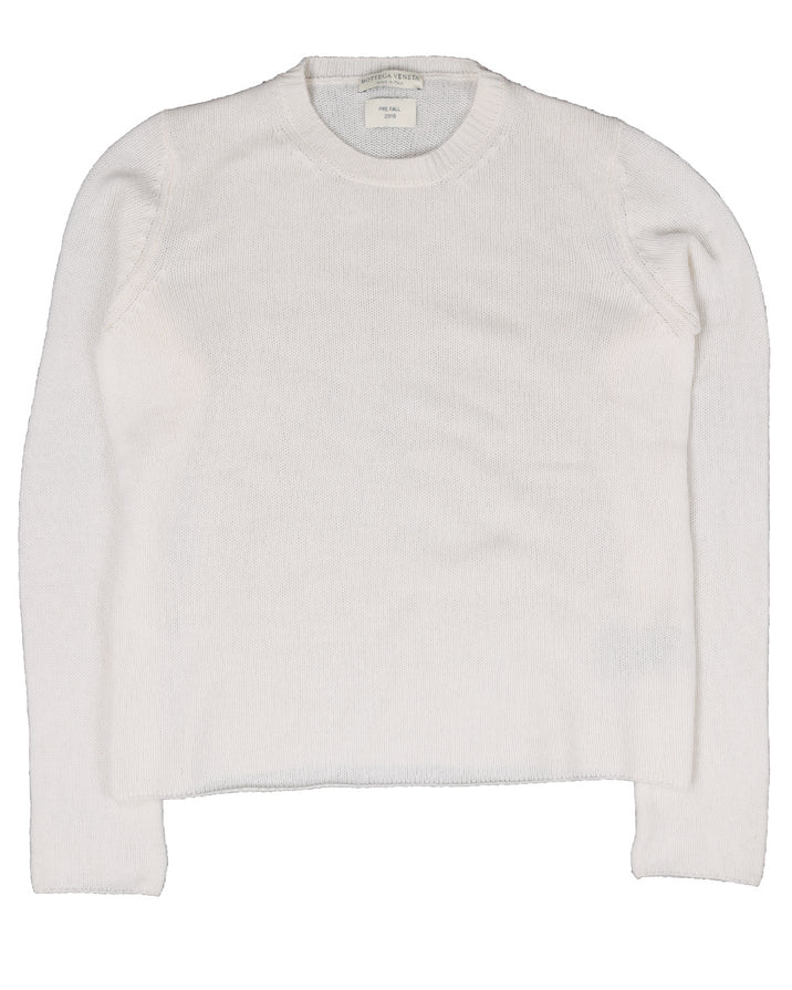 Cream Knit Cashmere Sweater (Pre-Fall 2019)