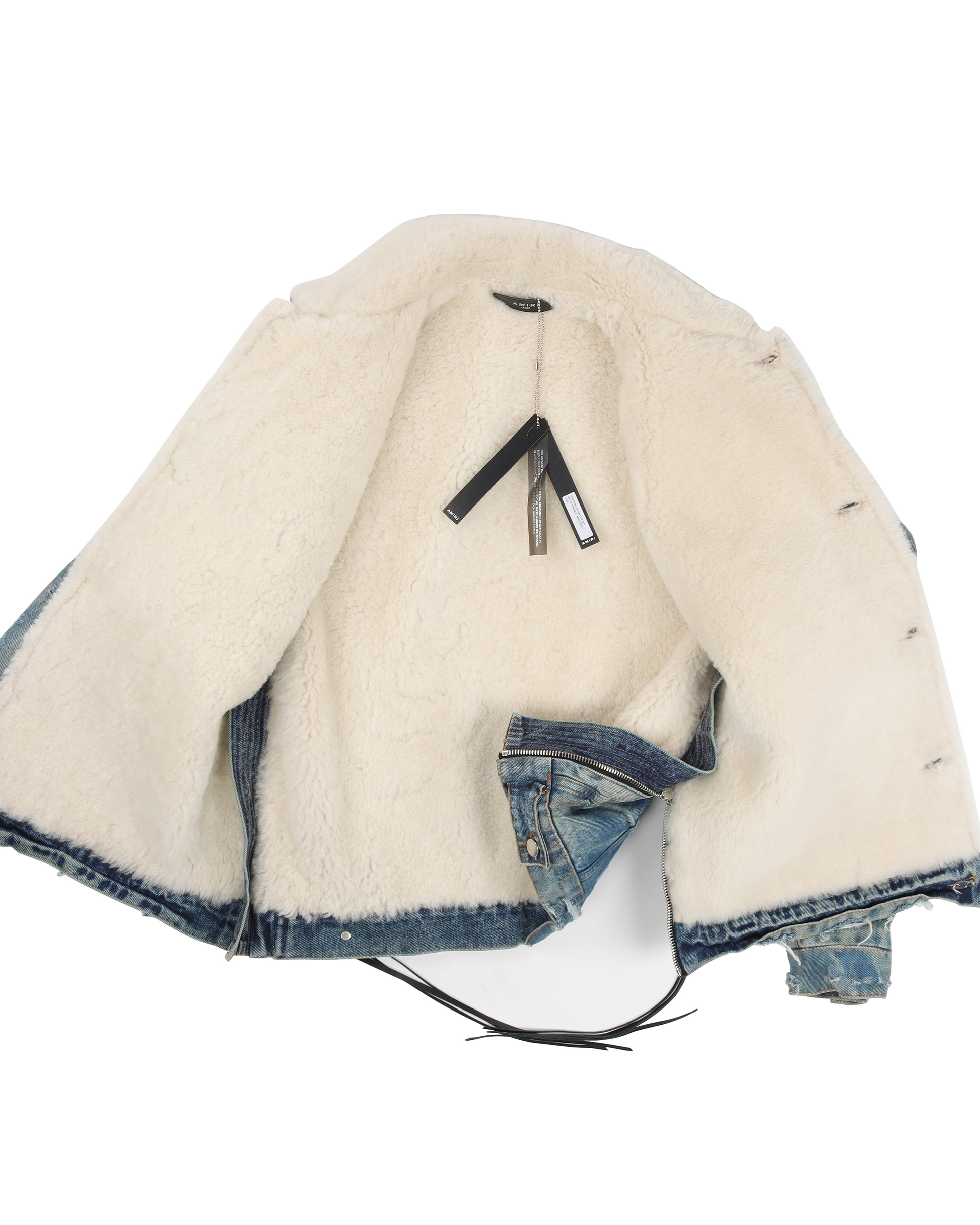 Killmonger Shearling Denim Trucker Jacket – Justin Reed