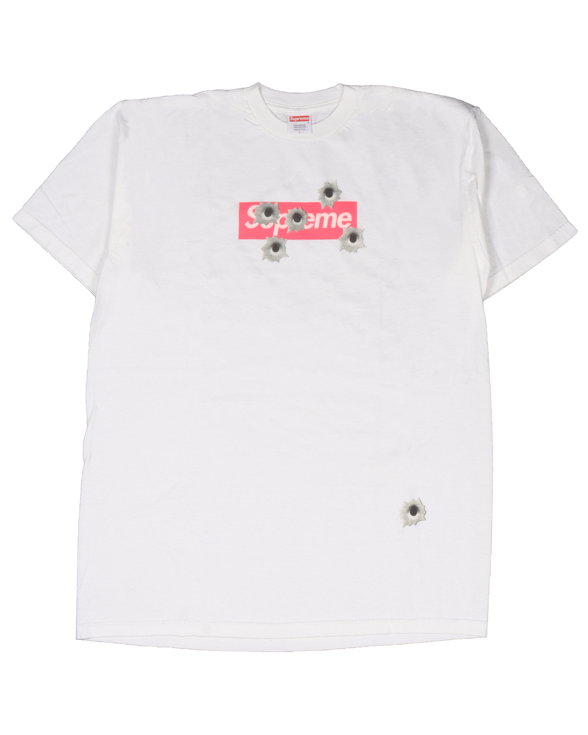 Supreme 2005 Nate Lowman Friends And Family Pink Box Logo T-Shirt Supreme 2005 Nate Lowman Friends And Family Pink Box Logo T-Shirt