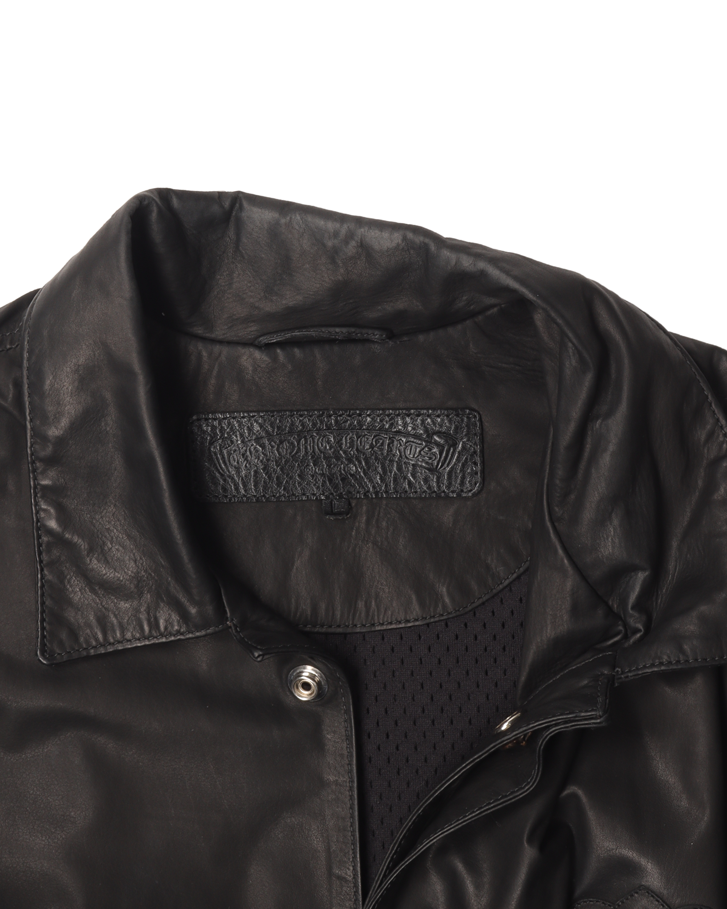 新品】Chrome Hearts Leather Coach Jacket 新品】Chrome Hearts Leather Coach Jacket