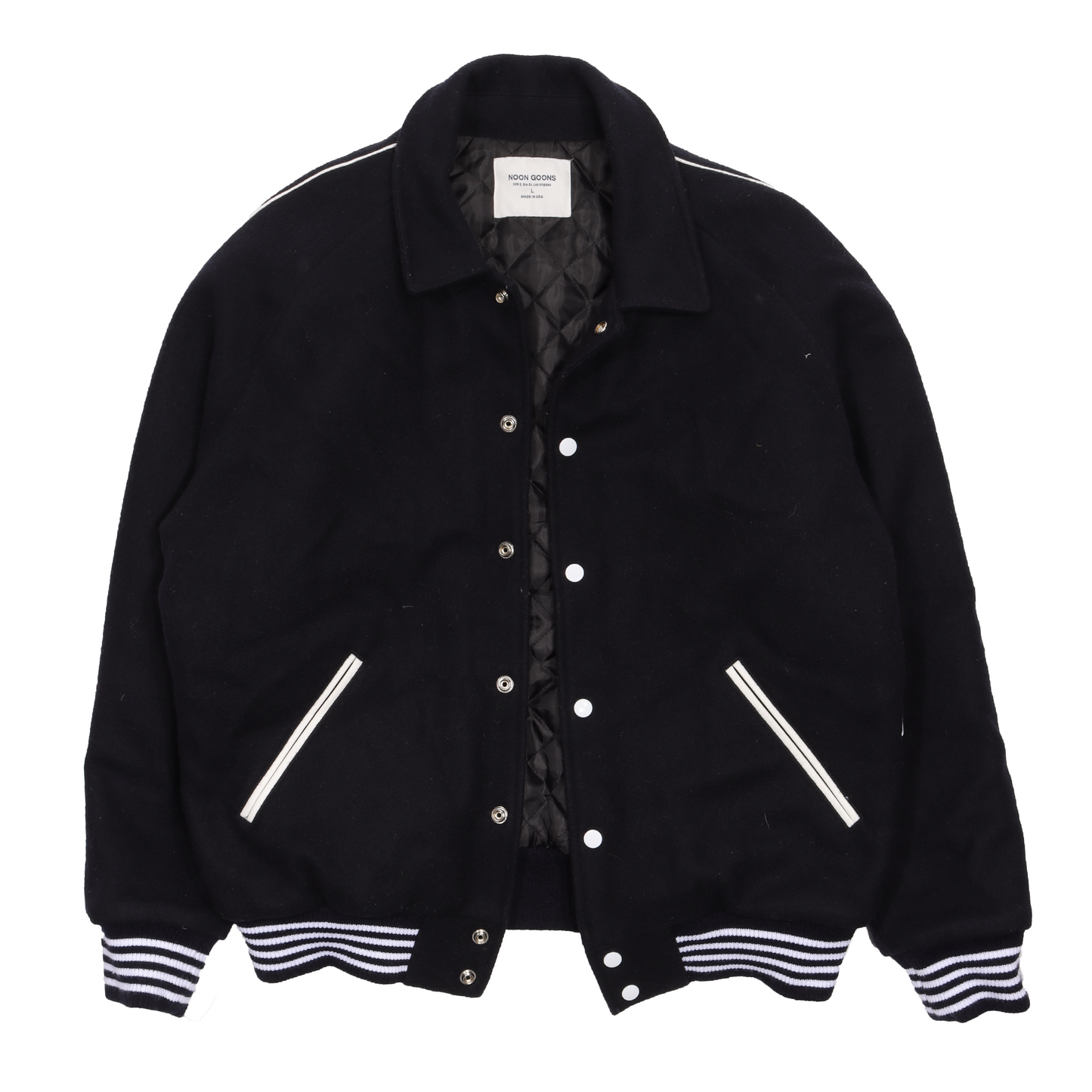 Embroidered Logo Varsity Jacket