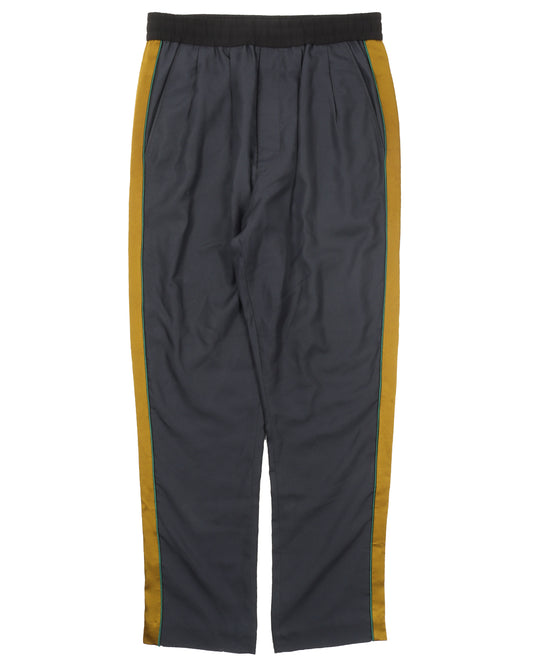 Navy Gold Side Stripe Track Pants