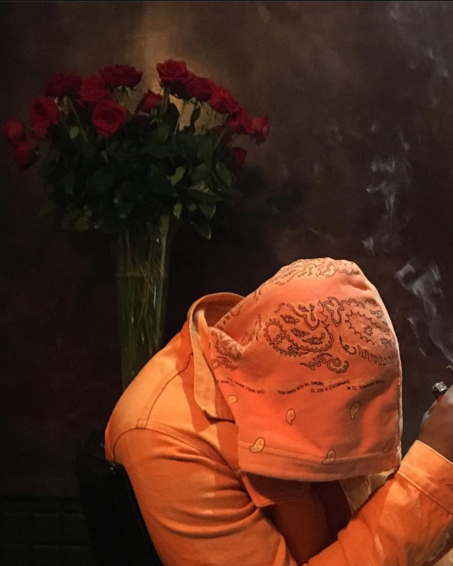 Paisley Orange Hoodie