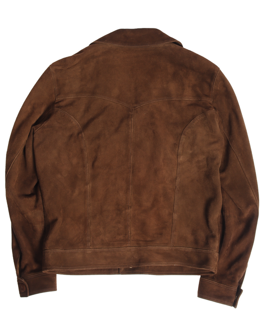 Suede Leather Trucker Jacket