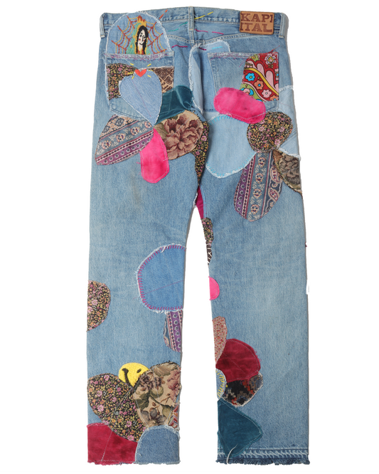 Indigo Patch Denim w/ Tags