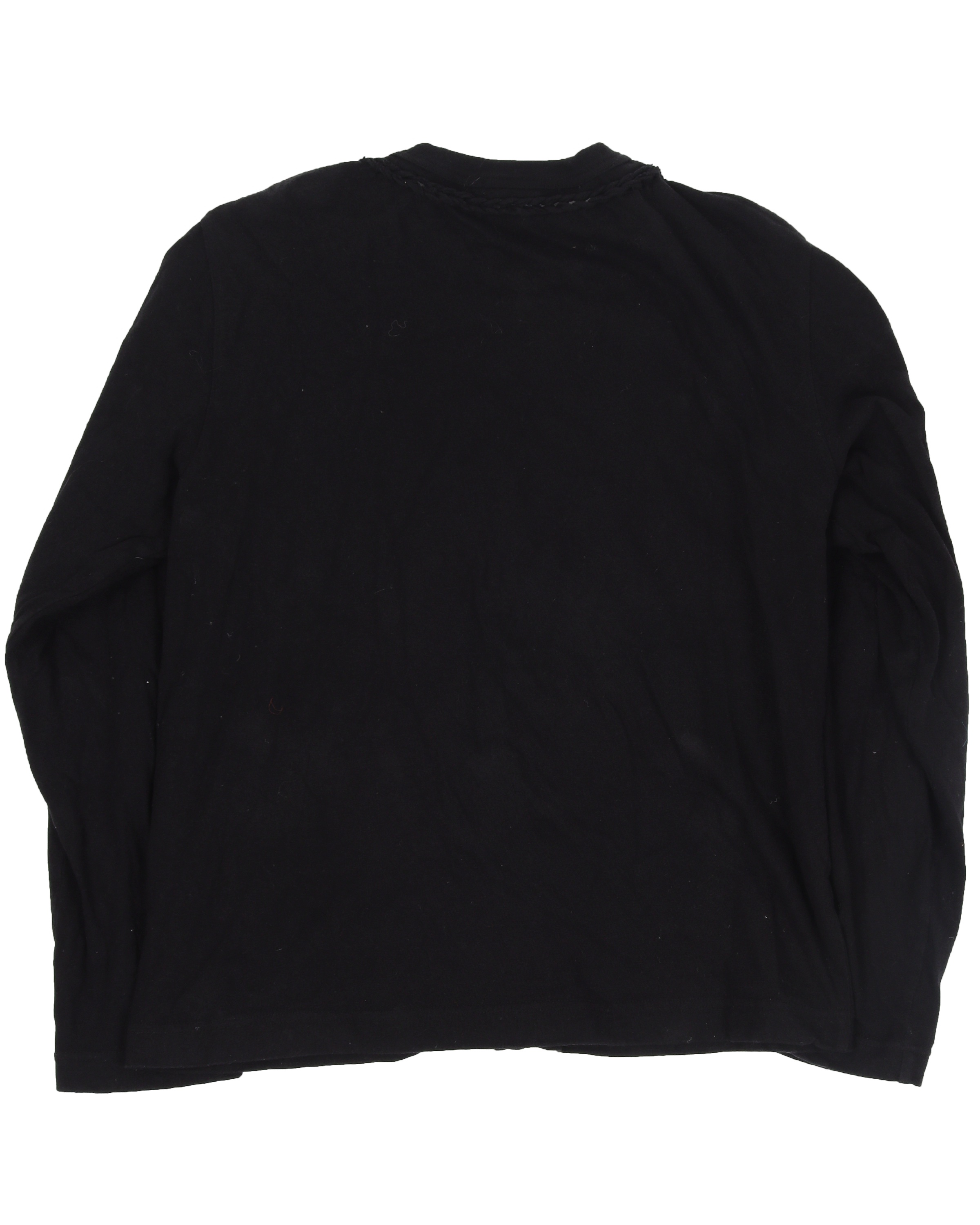 Braided Black Cardigan Sweater 2004 "Noir"