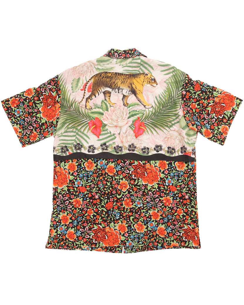 Floral Short Sleeve Button Shirt