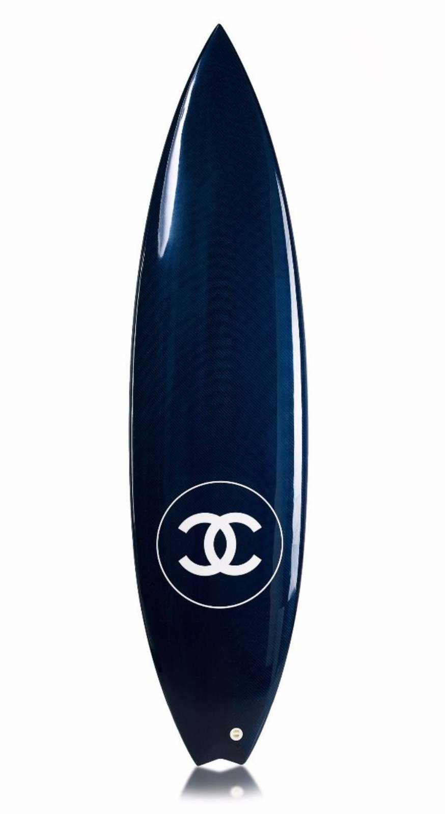 Chanel Black And White Carbon Fiber, Polyuerathane, And Fiberglass, CC  Surfboard Available For Immediate Sale At Sotheby's