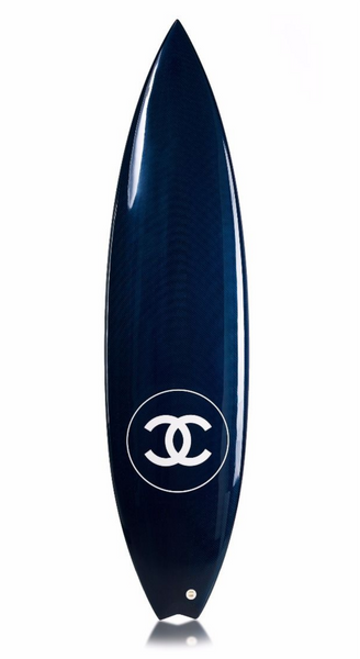 Chanel x Philippe Barland Limited Edition Blue Carbon Surfboard