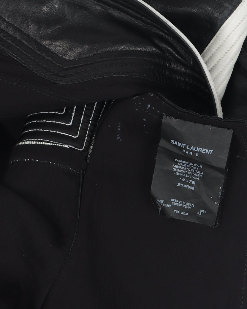 Black/White Leather Moto Pant (2013)