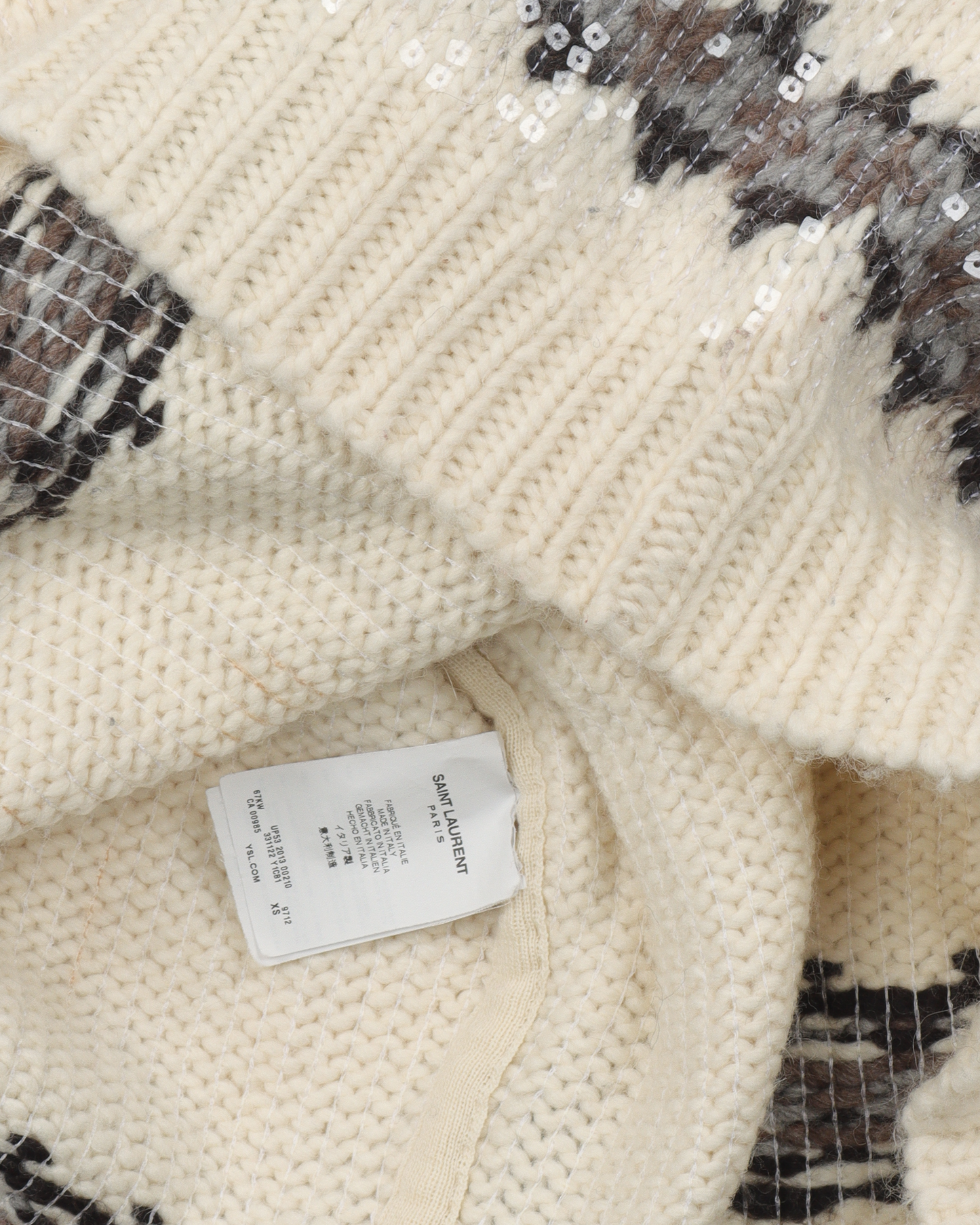 Fair Isle Runway Sequin Sweater (FW13)