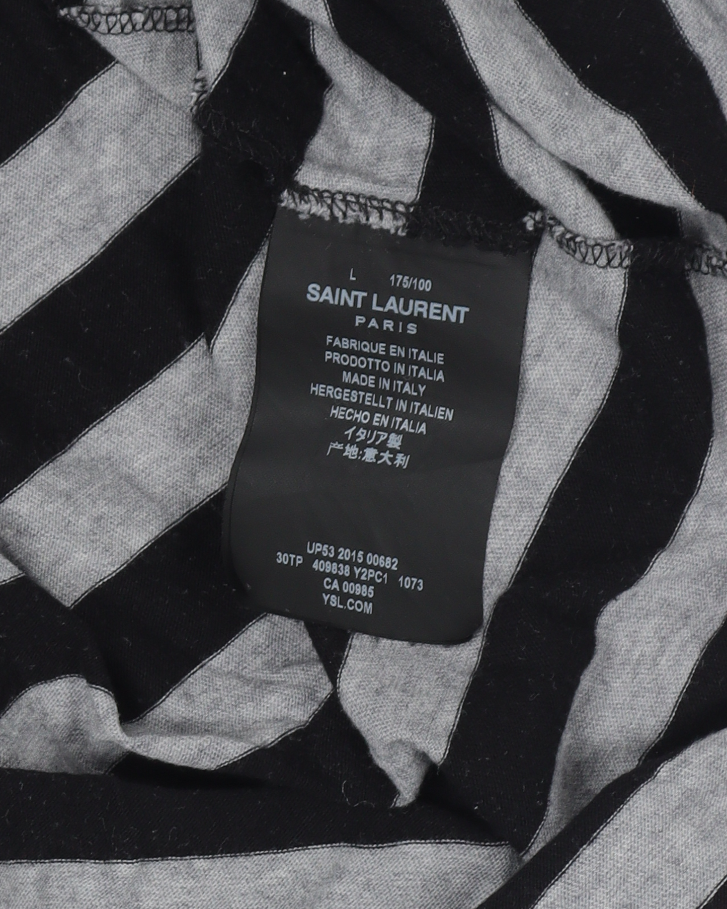 Grey/Black Striped T-Shirt (2015)