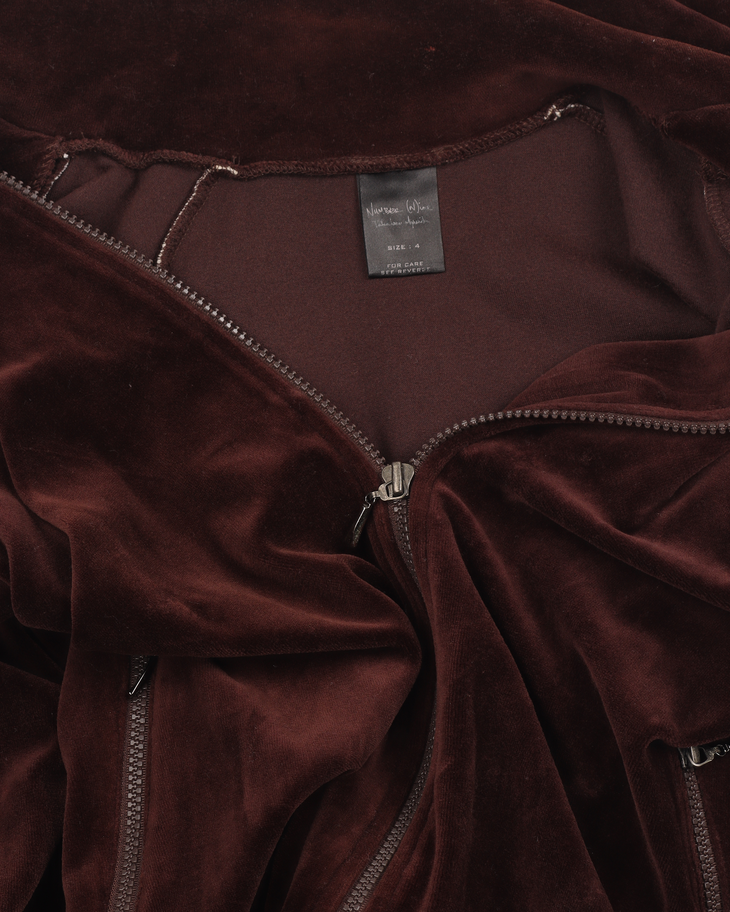 Brown Velour Track Jacket (2003) "Touch Me I'm Sick"