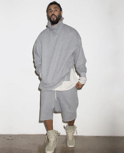 Mock Neck Pullover Sweatshirt